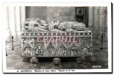 Alcobaça — Mosteiro de Santa Maria — Túmulo de D. Inês