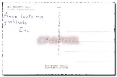 Les Andelys (Eure) — Zamek Gaillard — Combiér (S.-et-L.) — Rewers