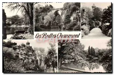 Les Buttes-Chaumont — Paryż — Wyd. André Leconte