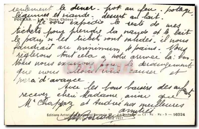 Fouras — Widok nabrzeża i morza — Éditions Artistiques Raymond Bergevin — Rewers