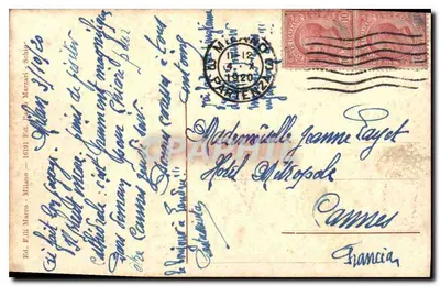 Milão - Piazza del Duomo — editor Ed. F.lli Macco, Milão — Verso