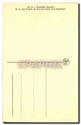 Grotty Han — Gouffre de Belvaux, Widok wewnętrzny — wydawca N. L. S. (N. L. S.) — Rewers