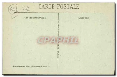 Clermont-Ferrand — Place de Jaude — G. d'O. — Verso
