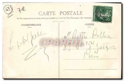Clermont-Ferrand — A Estátua de Vercingétorix — Bougo-Décal, n°49 — Verso