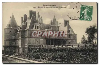 Castelo de Randan — Bourbonnais — Bilhete postal antigo n°258