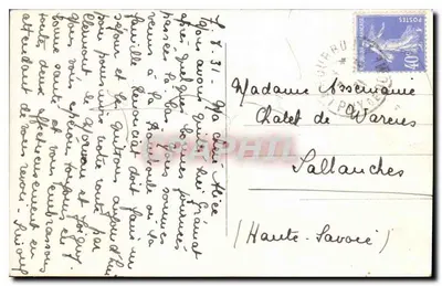 La Bourboule — Ogólny widok i Monts Dore — C.P.A.P.H.I.L. nr 98 — Rewers