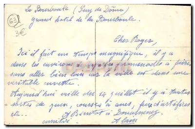La Bourboule — Ogólny widok — Hotel Terres — Rewers