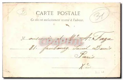 Luchon - Vista geral tirada da Chaumière — editor Perdriat, n°25 — Verso