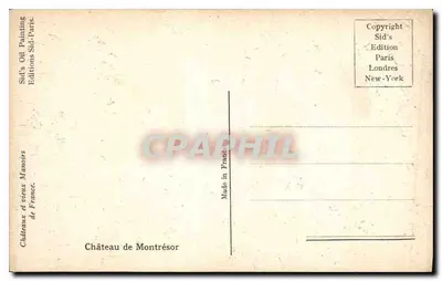 Zamek w Montrésor — Francja — Sid's Editions — Rewers