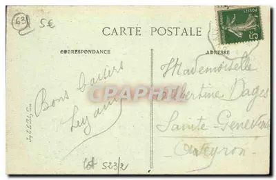 Châtel-Guyon — Nowy Zespół i Kasyno — wydawca V.D.C. nr 1107 — Rewers