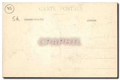 SABLÉ-sur-SARTHE - O Castelo — Edição J. Maliret, fot. Sable-sur-Sarthe — Verso