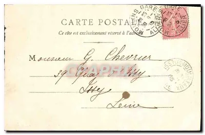 Brzegi Allier — Les Baubours blisko Moulins — wydawca N. Lietre, nr 9 — Rewers