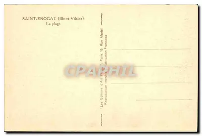 Saint-Enogat (Ille-et-Vilaine) — A praia — Edições de Arte Wondt, Paris — Verso