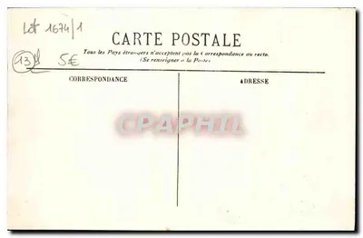 Marselha — A Catedral — Editor EL, n° 161 — Verso