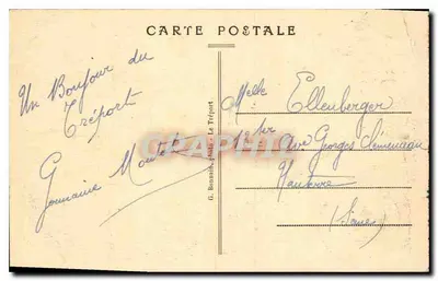 O Calvário e a Praia de Mers-les-Bains — Le Tréport — G. B. — Verso