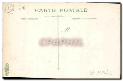 Marseille — Hôtel de Ville — Stara pocztówka — Rewers