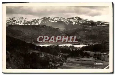 O Lago Chambon e as montanhas Dore — Edição « La Cigogne » — Vichy