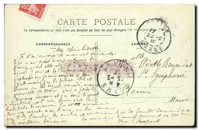 Jeanne d'Arc herkent de Dauphin — historische scène — uitgever niet geïdentificeerd — Achterkant