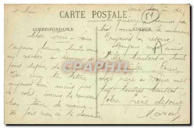 L'ARGONNE - Valmy - Estátua de Kellermann — Edições G. Moisson, Ste-Ménehould — Verso
