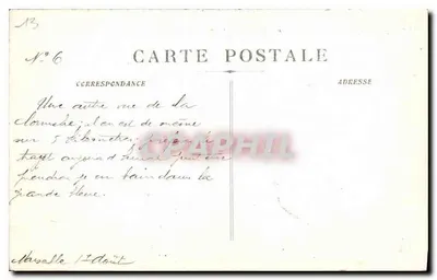 Marseille - L'Anse du Prophète i Restauracja Roubion — Stara pocztówka n°37 — Rewers