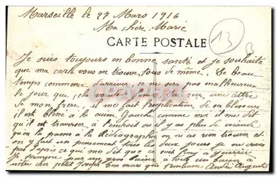 MARSEILLE - Rue de la République — vista do canto com o cinema « Cinématographique » — editor não visível — Verso
