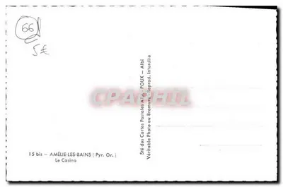 Le Casino — Amélie-les-Bains (Pyr. Or.) — éditeur APA — Rewers
