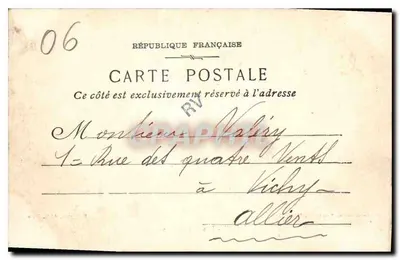 NICE - Les Ponchettes — Photo-ateliers Baudouin, Marselha — F. Nivon, édit., Nice — Verso