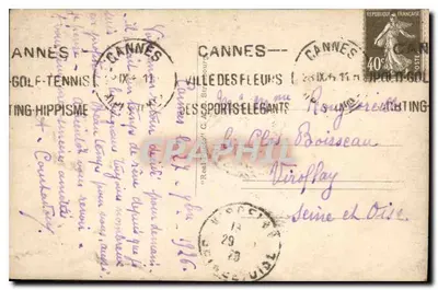 L'Estérel. Le Trays — Antieke ansichtkaart n°13 — uitgever CAD — Achterkant