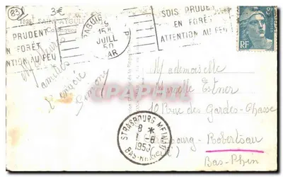 La Punta dei Lauriers — Saint-Aygulf (Var) — editore Mer — Verso