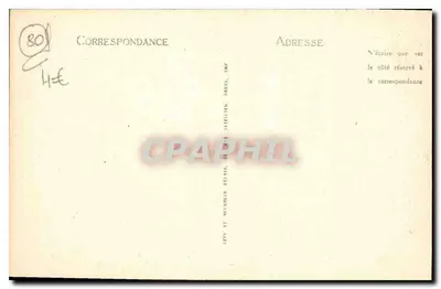 Amiens — Plac Katedralny — Rekonstrukcja Starych Domów — LL — Rewers