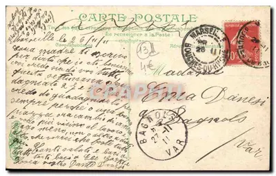Marseille. Place d'Aix — Arc de Triomphe — wydawca A. Proust, nr 8533 — Rewers