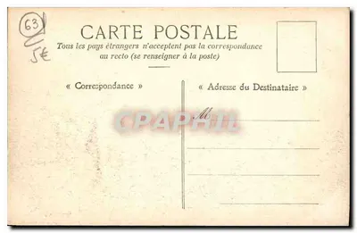 Clermont-Ferrand — Blaise Pascal — Genée-Labbé, wyd. n°45 — Rewers