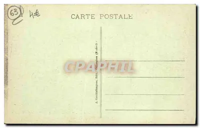 Fontanna petryfikująca - zwierzęta petryfikujące się - Clermont-Ferrand, Auvergne - G. d'O. - 365 — Rewers