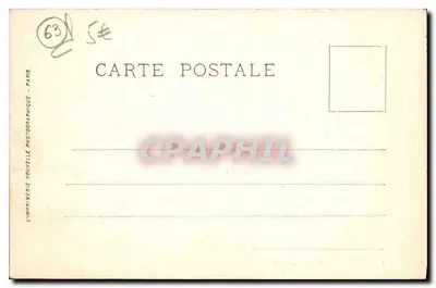 Clermont-Ferrand — Fontanna z kamieniem wapiennym — Naturalny most Saint-Alyre — LL. — Rewers