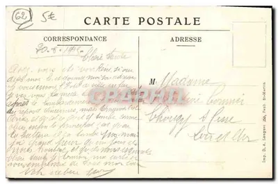 Arras (P.-de-C.) — L'Hôtel-de-Ville et le Beffroi incendiés par les obus allemands le 7 octobre — Charles Ledieu, Arras — Rewers