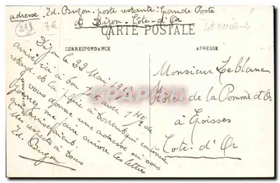 Dijon — Porta Guillaume i wejście na ulicę Wolności — LL. — Rewers