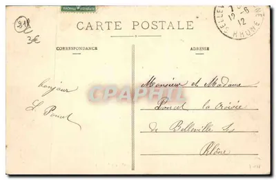 Dijon - Jardim da Arquebuse — L. V., editor — Verso