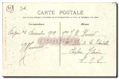 Dijon - Monument Darcy. Castello d'acqua — Ed. D. Dijon, n°21 — Verso