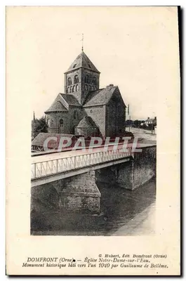 Domfront (Orne) — Igreja Nossa Senhora sobre a Água, monumento histórico construído em torno de 1020 por Guilherme de Bellême