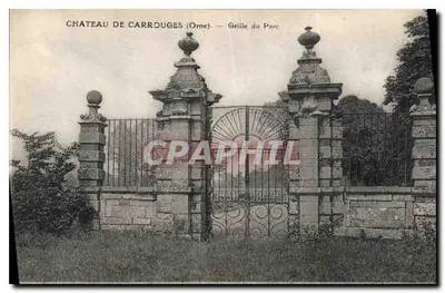 Castelo de Carrouges (Orne) — Grade do Parque