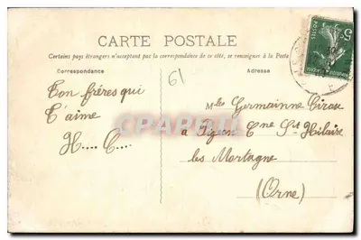 Le Pin-la-Garenne - Vista da Igreja — editor Darcap, n°2 — Verso