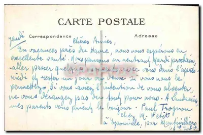 Sainte-Adresse — Molo Ignauval widziany z Plateau des Phares — G.F. Le Havre 262 — Rewers