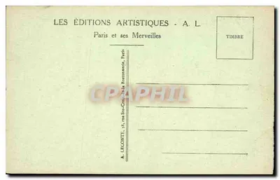 Paryż - Rue de Rivoli - Rivoli street - A. L. — Rewers