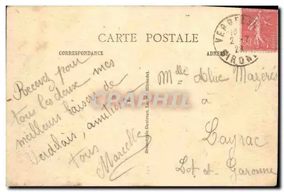 Verdelais (Gironde) — O Calvário — editor Bromatypie Gautreau, n° 113 — Verso