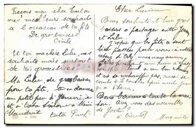 Bouquet de fleurs — Bonne fête — wydawca nie widoczny — Rewers