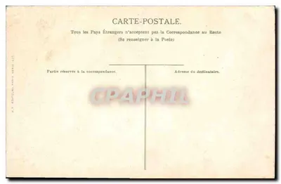 Widok krajobrazu z szalikiem — Wydawca P.1, Paryż, seria 221 — Rewers