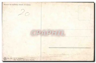 F. A. Tischbein com sua família — Museu de Belas Artes de Leipzig — n° 104 — Verso