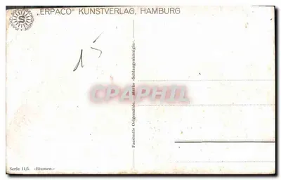 Bukiet chryzantem — seria 14/5 — wydawca 'ERPAKO' Kunstverlag, Hamburg — Rewers
