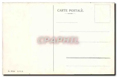 Wioska alpejska — drewniane chatki — R.F.B. n° 8114 — Rewers