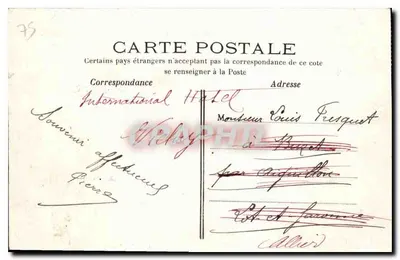 PARIS — O Jardim das Tuileries — Vista Geral — C. M. — Verso